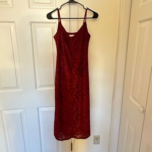 Red Mid-Length Cocktail Dress